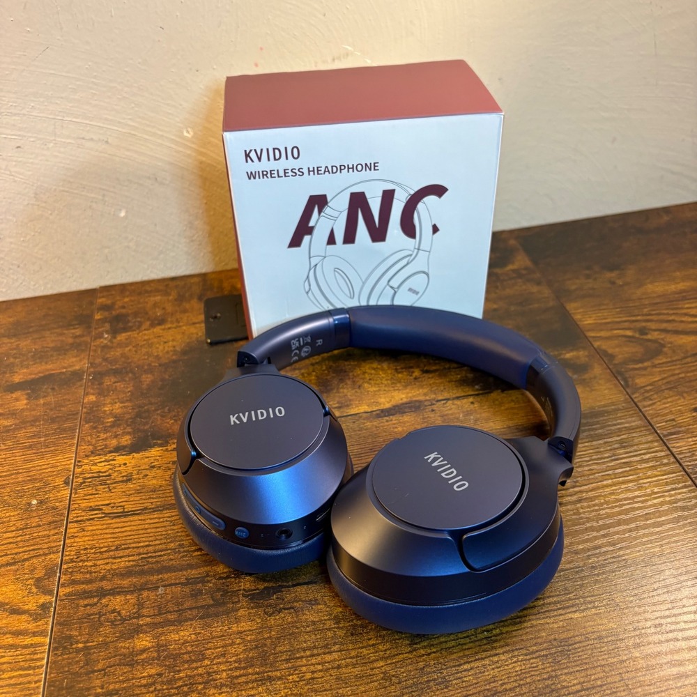 Kvidio Hope Wireless ANC Headphones Navy Blue Bluetooth Over Ear Hi-Fi Audio